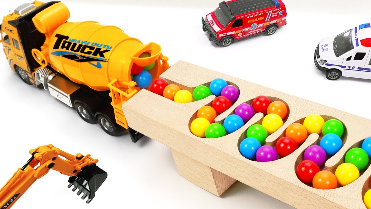 Marble Run Race ☆ HABA Slope, Dump Truck & Garbage Trucks & Ambulance & vehicles Full Compilation#2
