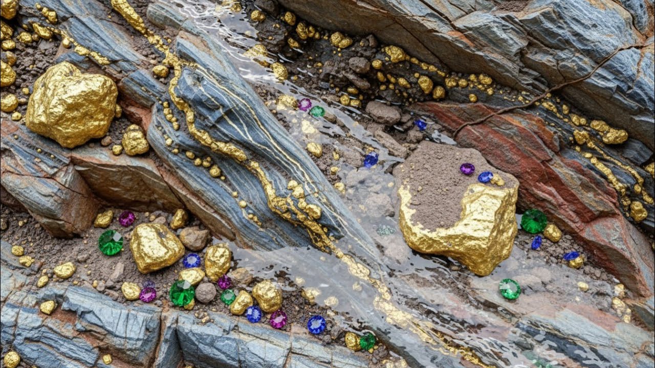Wow that is amazing! Finding gold and gems 💎 at riverside 