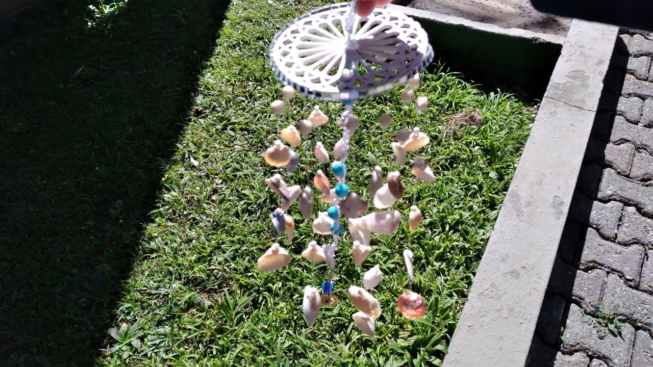 DIY/Sinos dos ventos com concha do mar,macrame,mandala e olho grego(Claudinhacacau)
