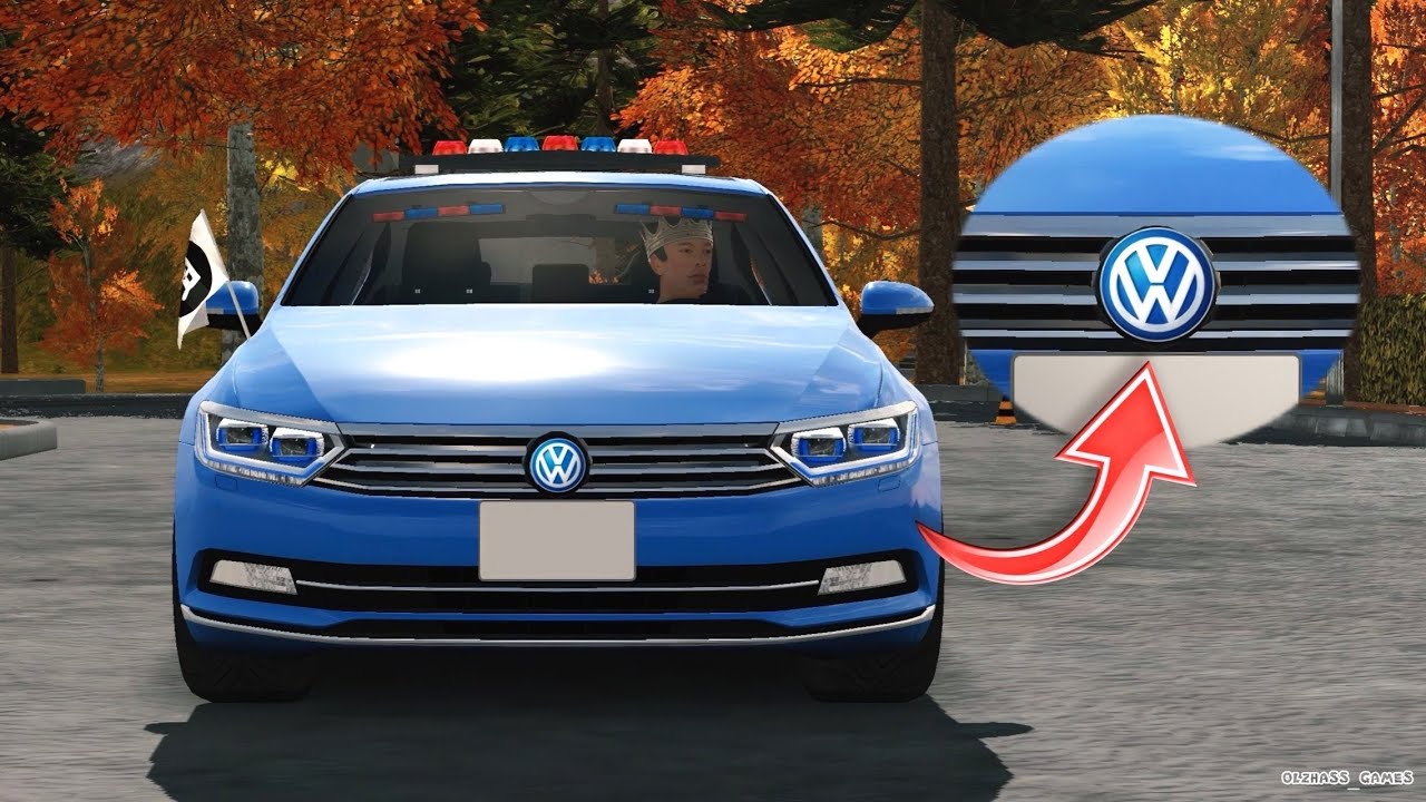 Как сделать логотип Volkswagen на парковке