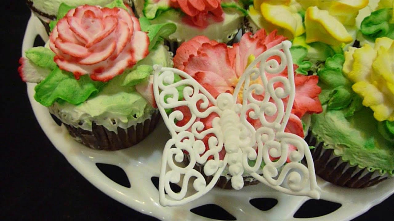 Royal Icing How to make a butterfly with Australian Lace