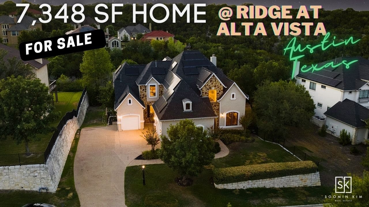 7,348 SF Walkout Basement Home with Views | 6 Bedroom | 6 Bath  | Austin, TX | Ridge at Alta Vista