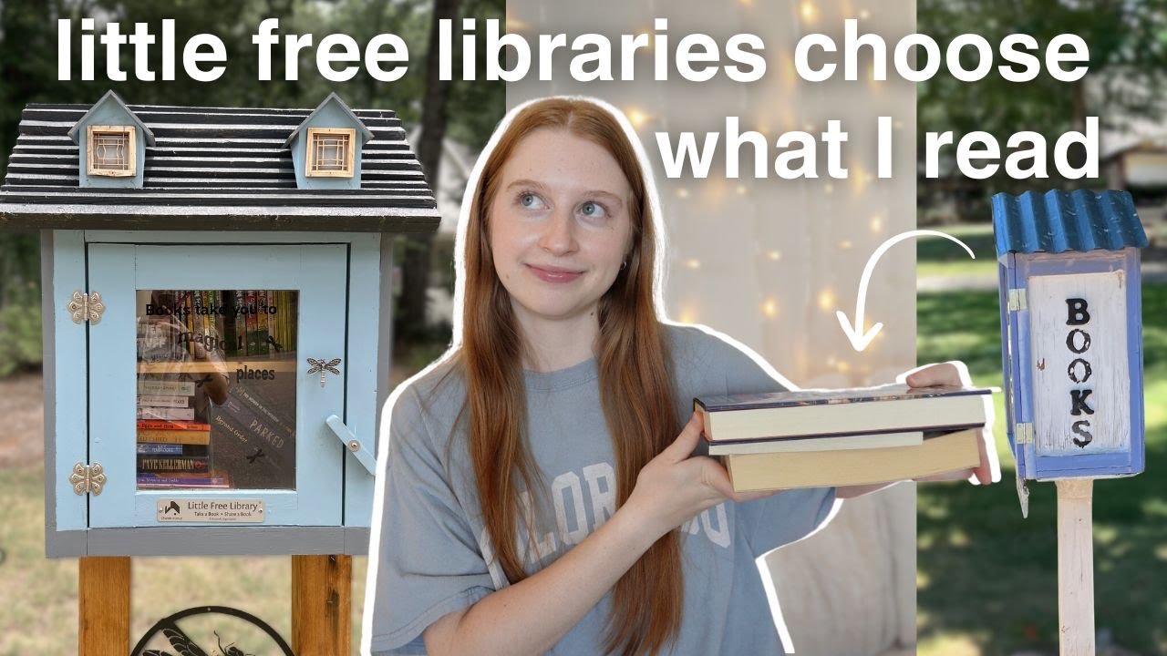 only reading books from little free libraries 📖🍎✨