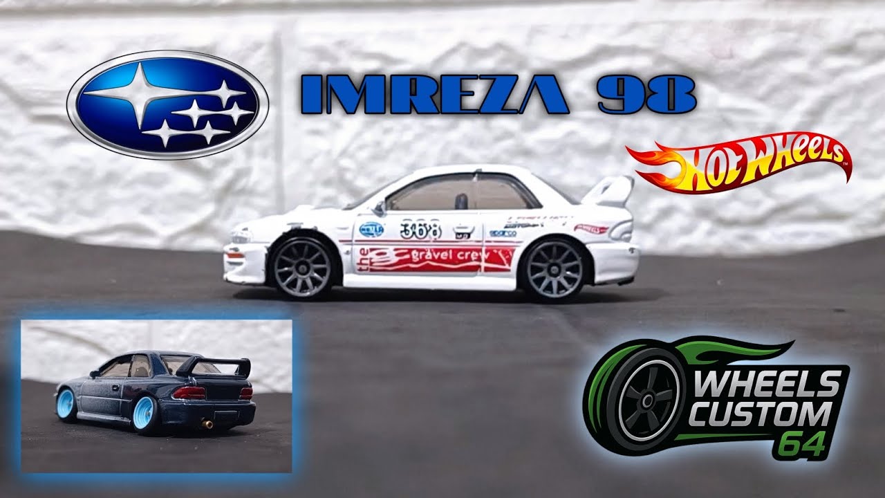 how to costumize hot Wheels car Subaru Impreza 98 - como customizar un hot wheels Subaru Impreza 98