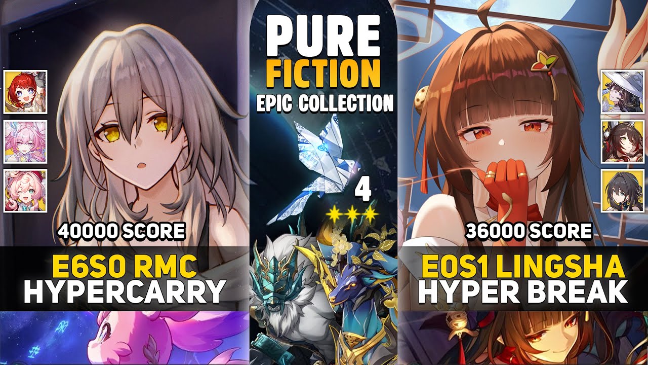 E6S0 Remembrance MC Hypercarry & E0S1 Lingsha Hyper Break | Pure Fiction 4 | Honkai Star Rail 3.8