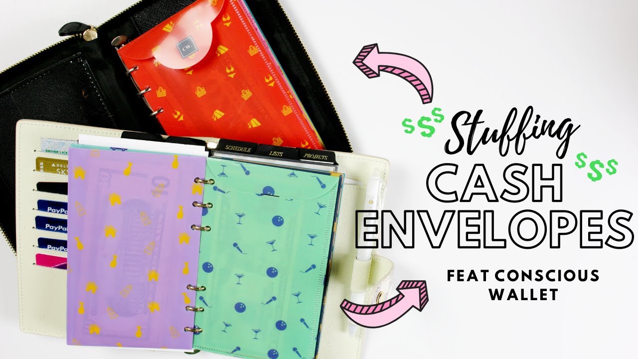 Cash Envelope Stuffing Feat Conscious Wallet | Cash Envelopes and Sinking Funds