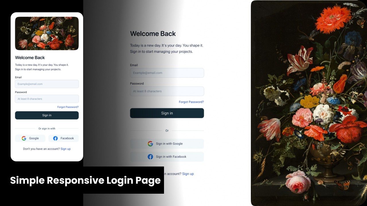 Responsive Login Form in HTML & CSS