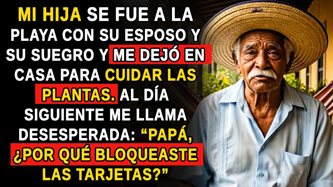 MI HIJA SE FUE A LA PLAYA CON SU ESPOSO Y SU SUEGRO Y ME DEJÓ EN CASA PARA CUIDAR LAS PLANTAS...