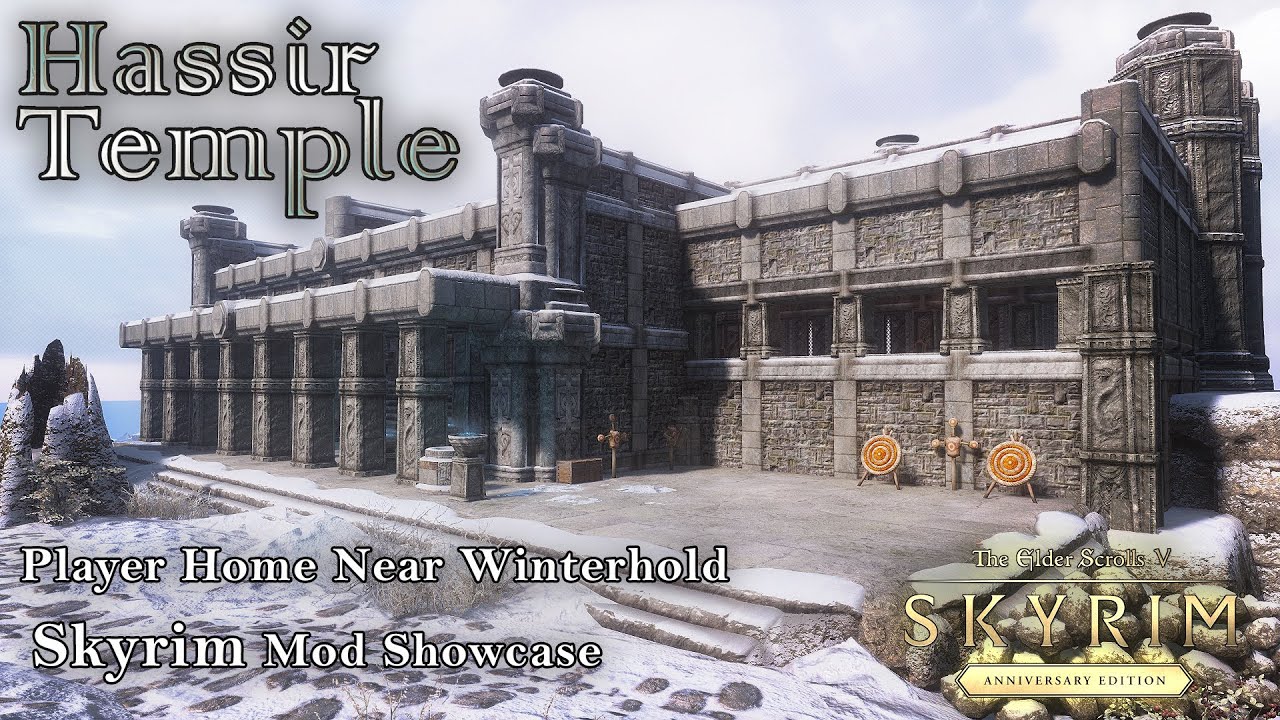 Hassir Temple – Player Home Near Winterhold | Skyrim SE/AE Mod Showcase