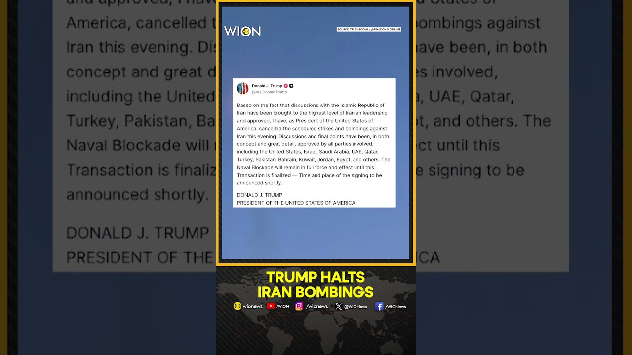 Trump Cancels Iran Strikes After High-Level Diplomatic Breakthrough | WION Shorts