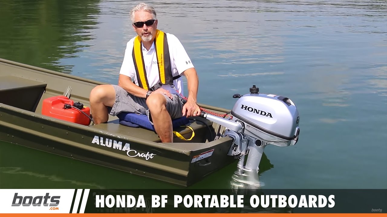 Портативные подвесные моторы Honda BF: видео первого взгляда