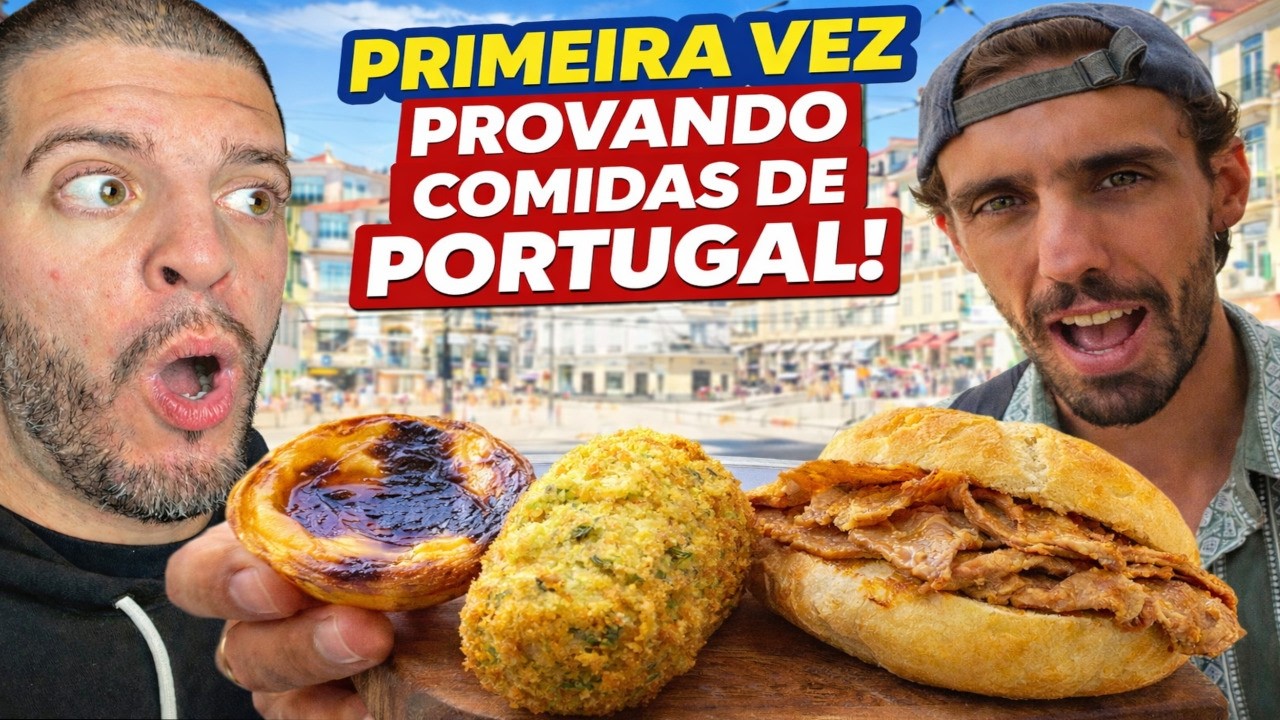 PROVANDO as COMIDAS TÍPICAS de PORTUGAL! - RAFA Reage a Guelmi Por aí