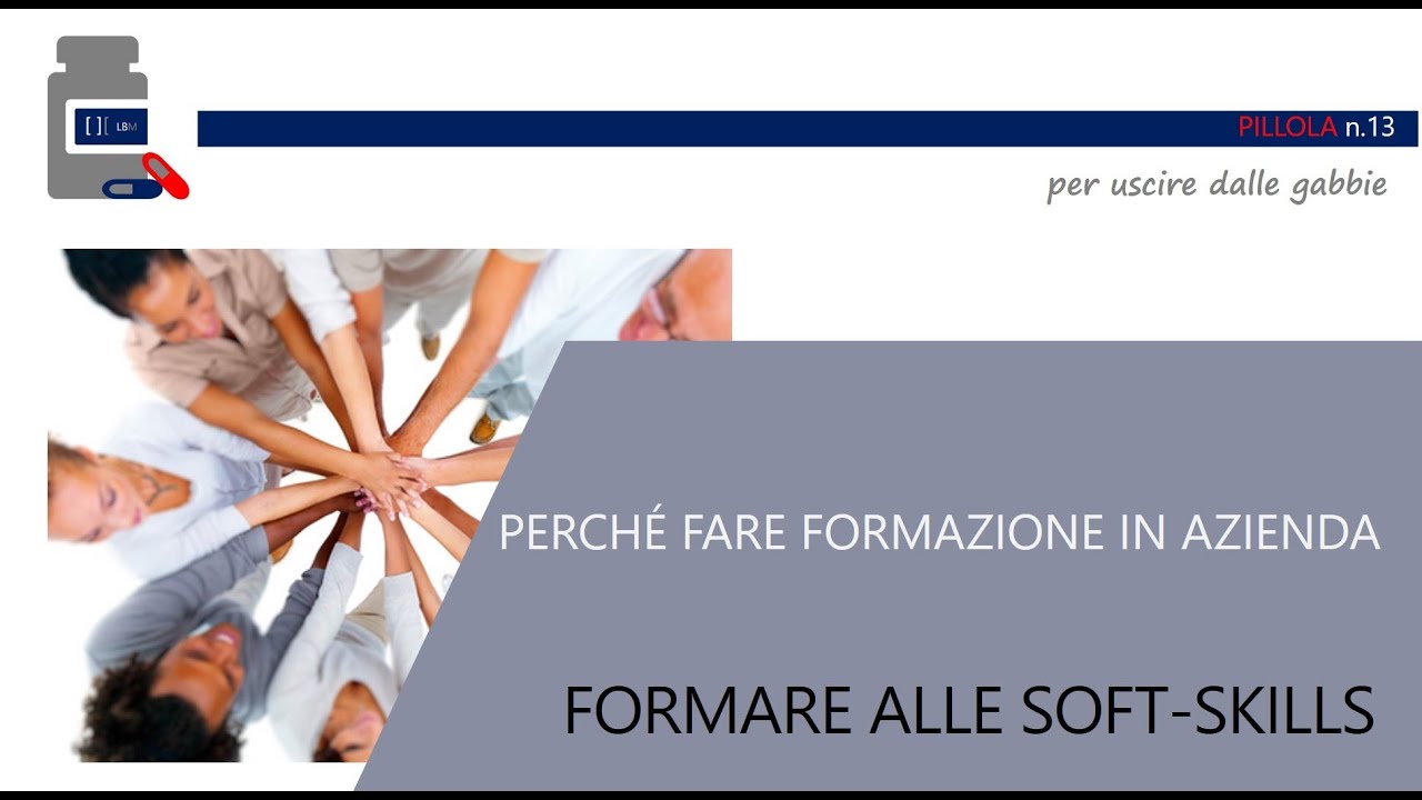 Perch&eacute; fare formazione in azienda. Formare alle soft-skills o competenze trasversali