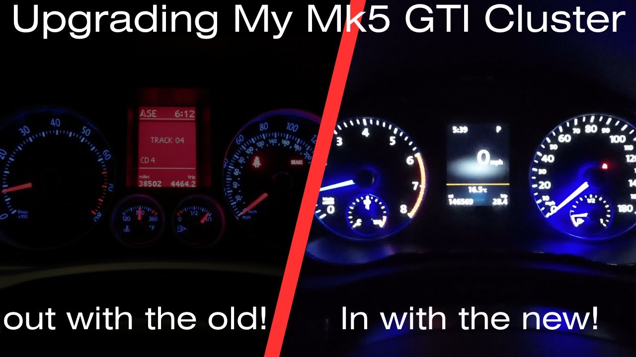 Mk5 VW Golf GTI 3D cluster upgrade