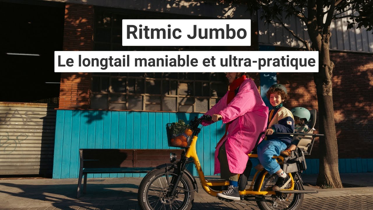 D&eacute;couvrez Ritmic Jumbo : le v&eacute;lo &eacute;lectrique cargo longtail ultra-pratique