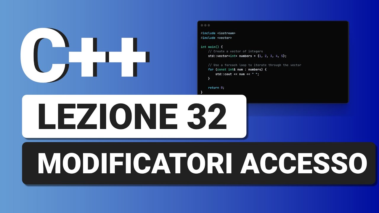 Modificatori di Accesso nelle Classi - C++ Tutorial Italiano 32