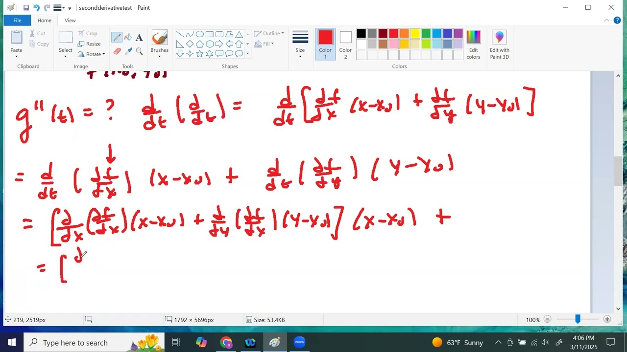 Two variable Taylor Series and the Second Derivative Test (max/min/saddle)