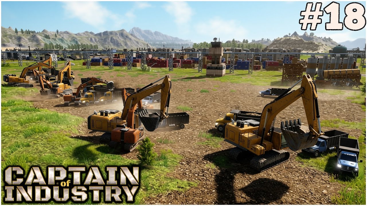 #18 TUTTI GLI ESCAVATORI A SPIANARE E ACQUA POTABILE DAL MARE - CAPTAIN OF INDUSTRY - GAMEPLAY ITA