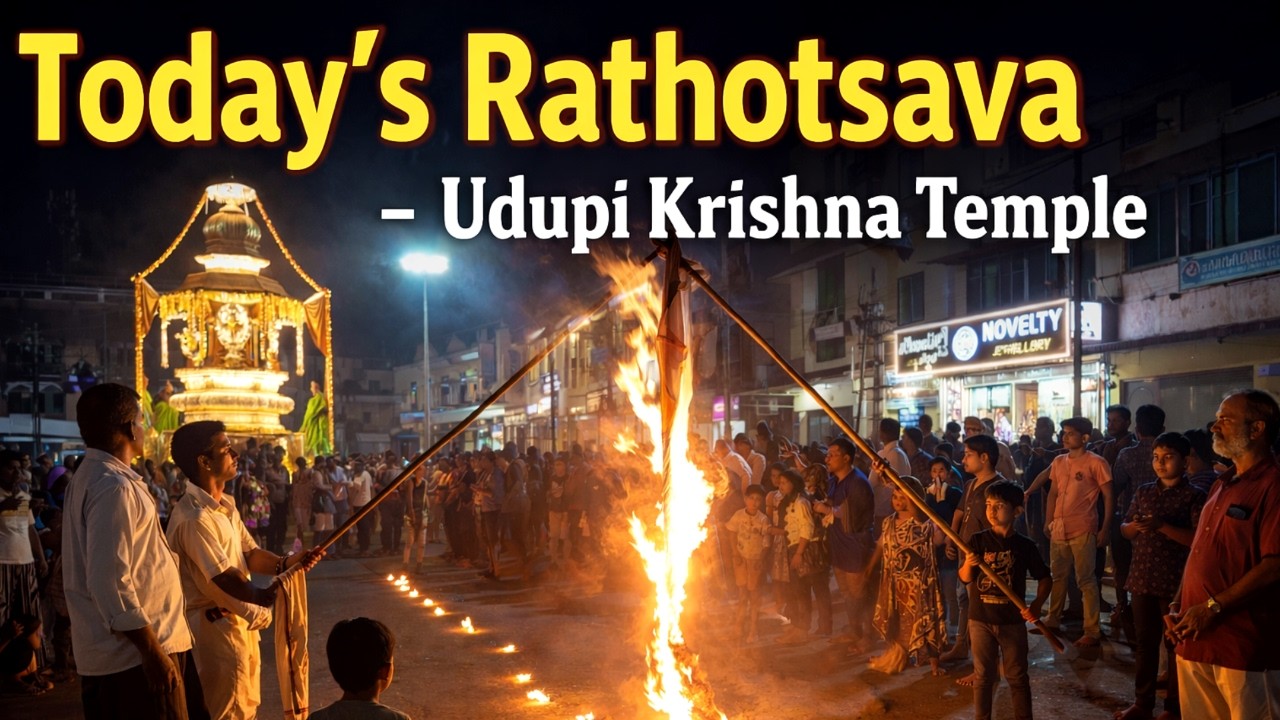 Udupi Krishna Temple || Today's Rathotsava