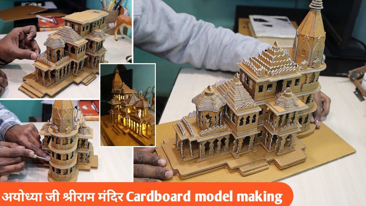 Rise of Faith: Ayodhya Ram Mandir model making from Cardboard 🚩🛕