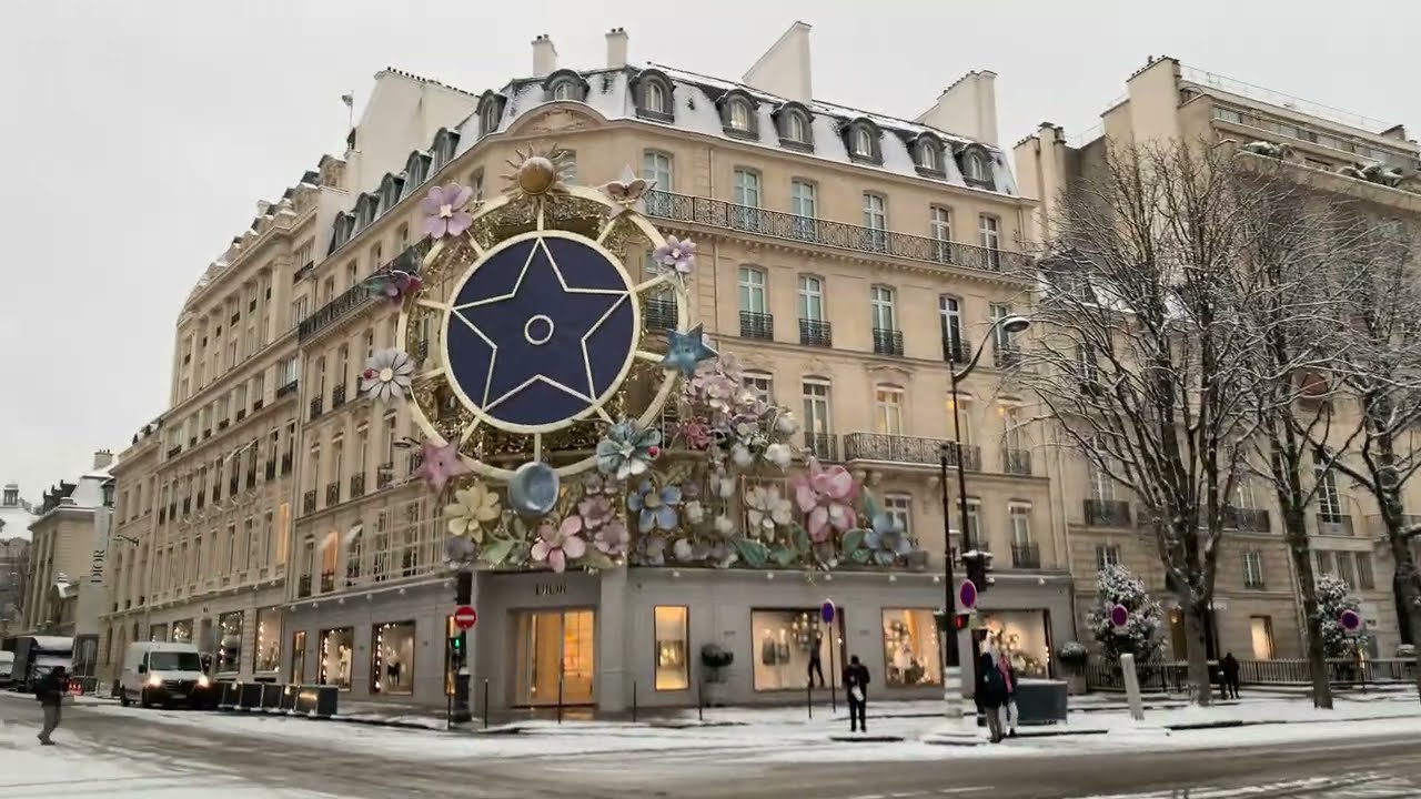 Snow in Paris, 7.1.2026 Walking tour, part 1