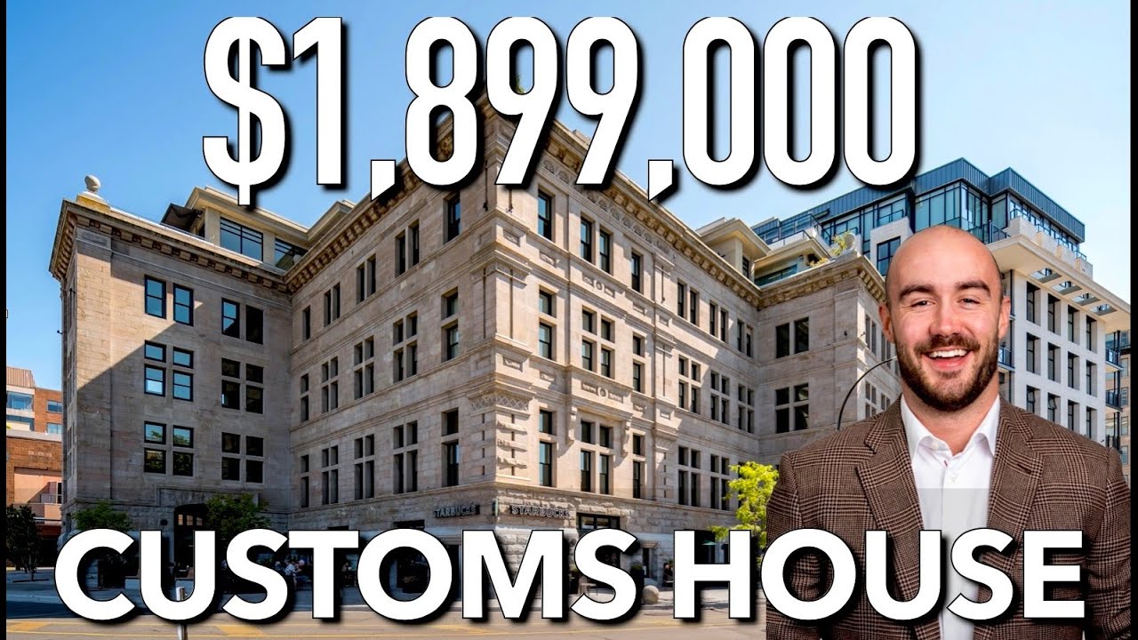 Luxury Condo Tour in Victoria BC Inner Harbour at Customs House | 509-521 Courtney Street