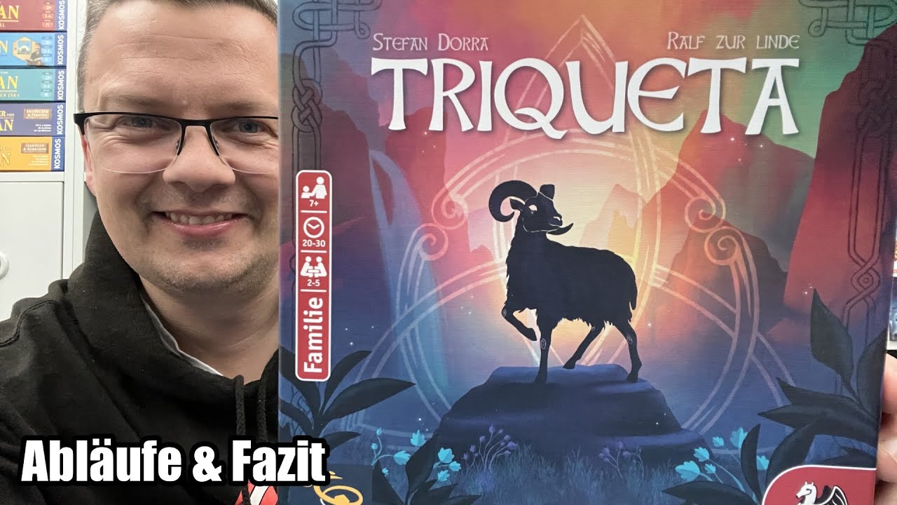 Triqueta (Deep Print Games / Pegasus) - einfache Regeln, hoher Spielspaß - nicht nur für die Familie
