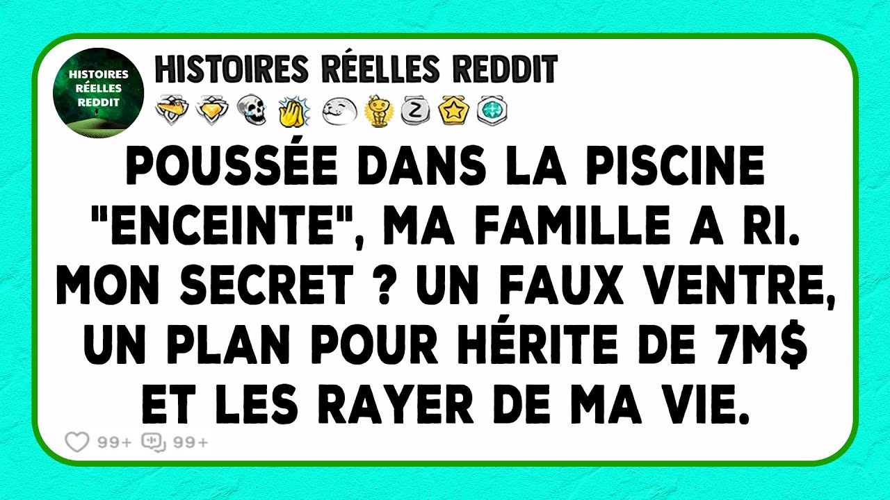 Poussée dans la piscine 