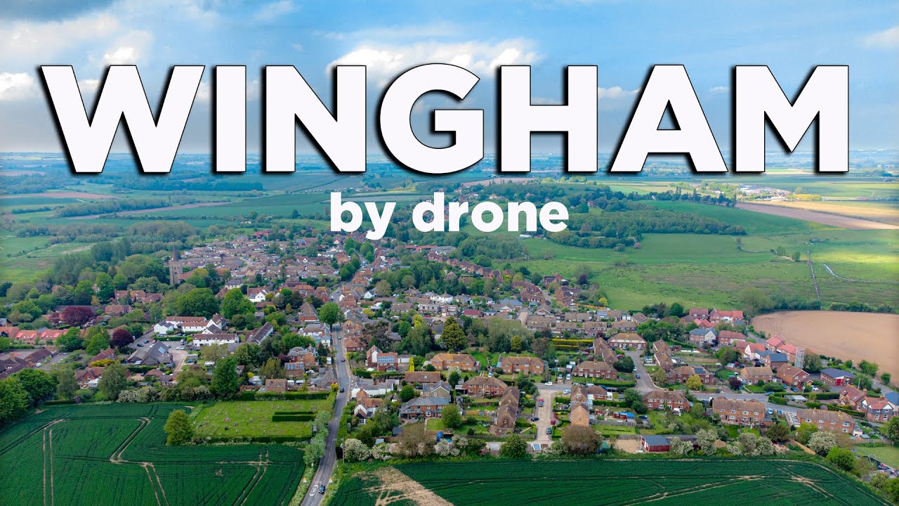 Wingham in Kent Drone Video Footage with a DJI Mini 2