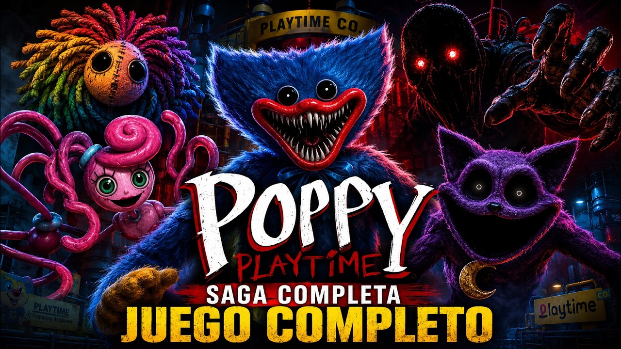 Poppy Playtime Chapters 1-5 Full Gameplay | Juego Completo