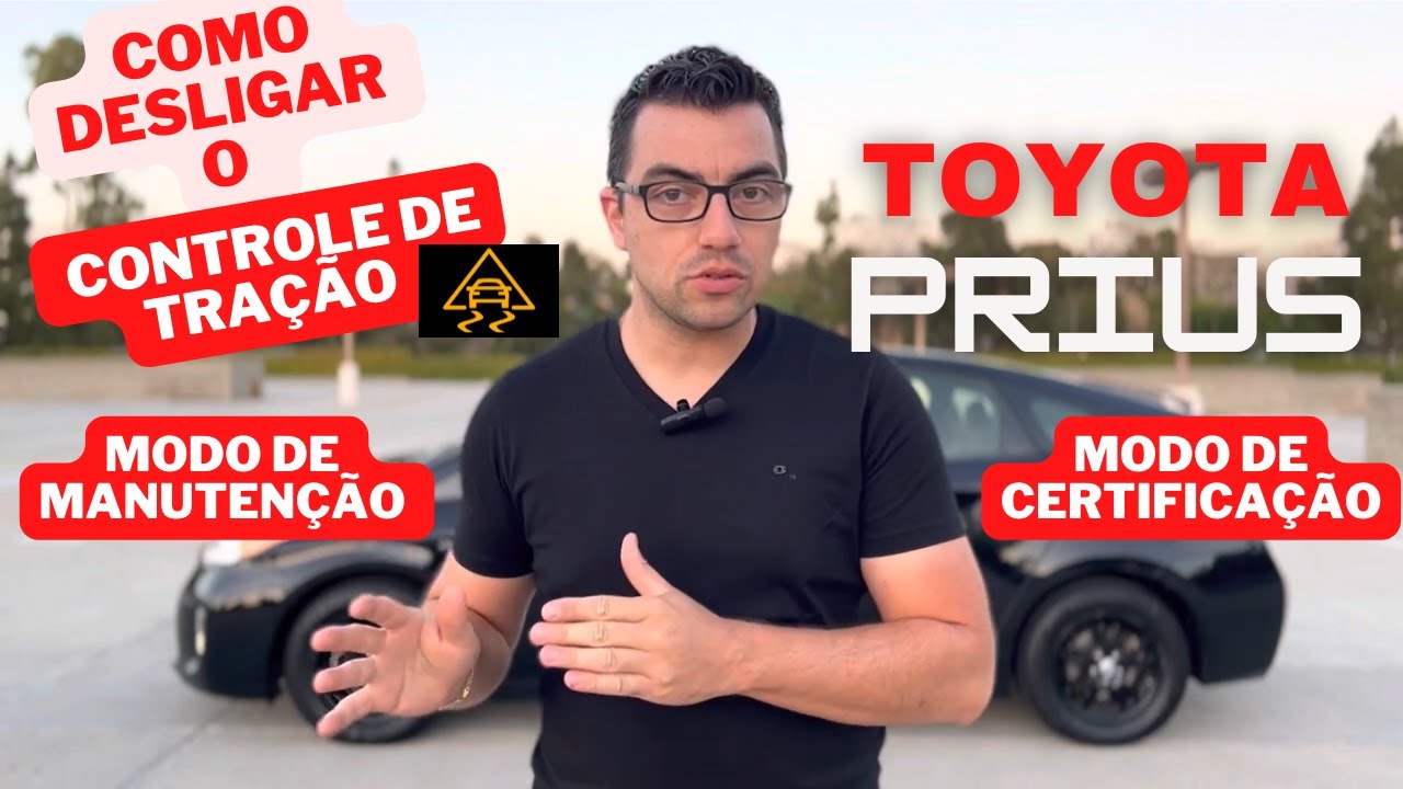 Como desligar o controle de tração do Toyota Prius e colocar em modo de manutenção SEM SCANNER
