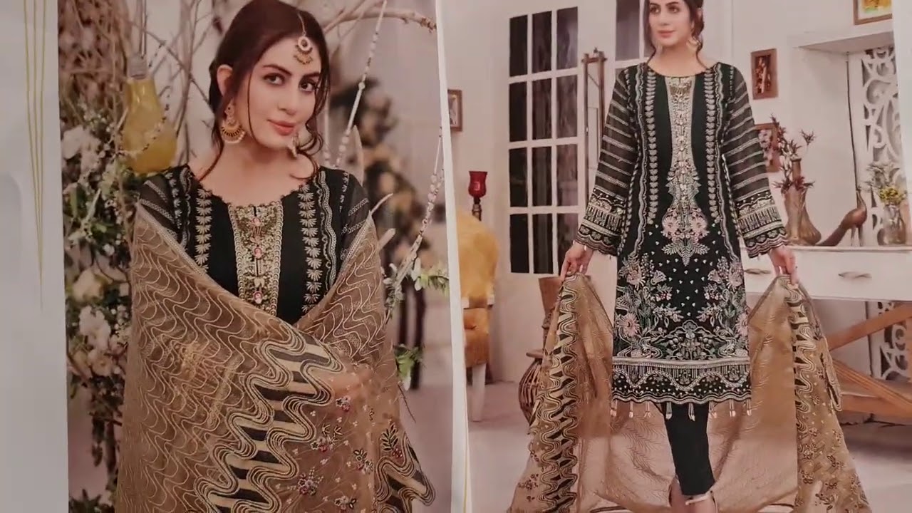 original Pakistani tawakal party dress