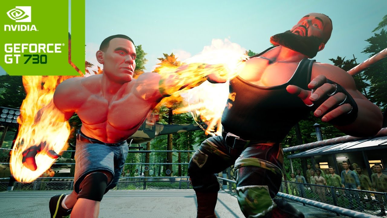 WWE 2K Battlegrounds | GT 730  Gamepay + Download Link | Unlock Characters for free |Low end pc