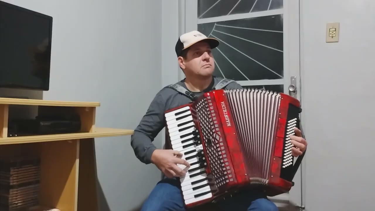 Foi na cruz em solo de acordeon harpa cristã 