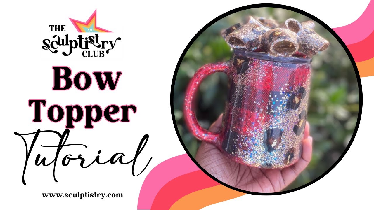 Bow-tiful Elegance: 3D Clay Bow Topper Tutorial for Tumblers – Elevate Your Sips with Crafty Charm