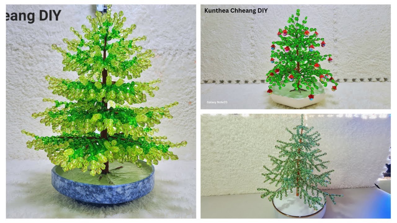 #tutorial Mixed Videos Christmas 🎄 Wire Tree Beads Eng Sub full video #diy #craft #christmas