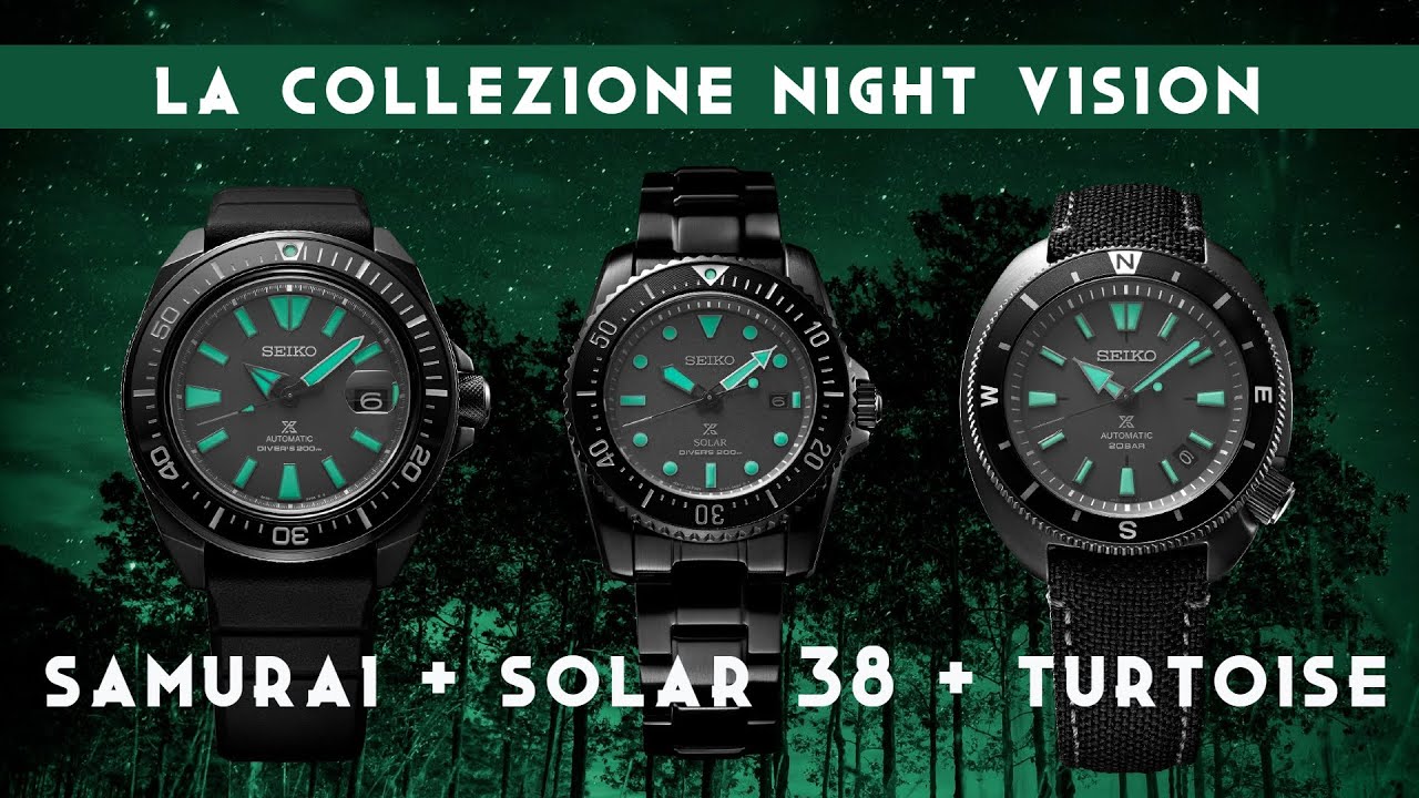 Seiko Samurai Night Vision - La nuova collezione notturna!