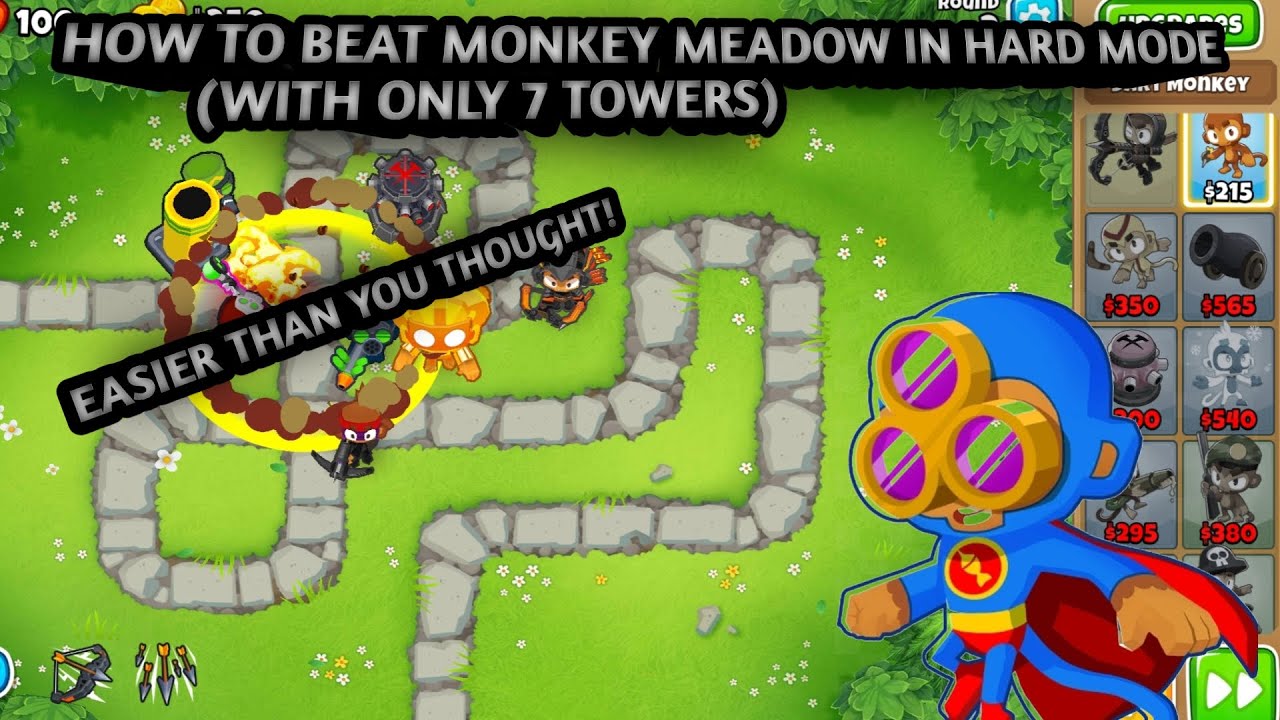 Bloons TD 6 | Monkey Meadow Hard | No MK Walkthrough