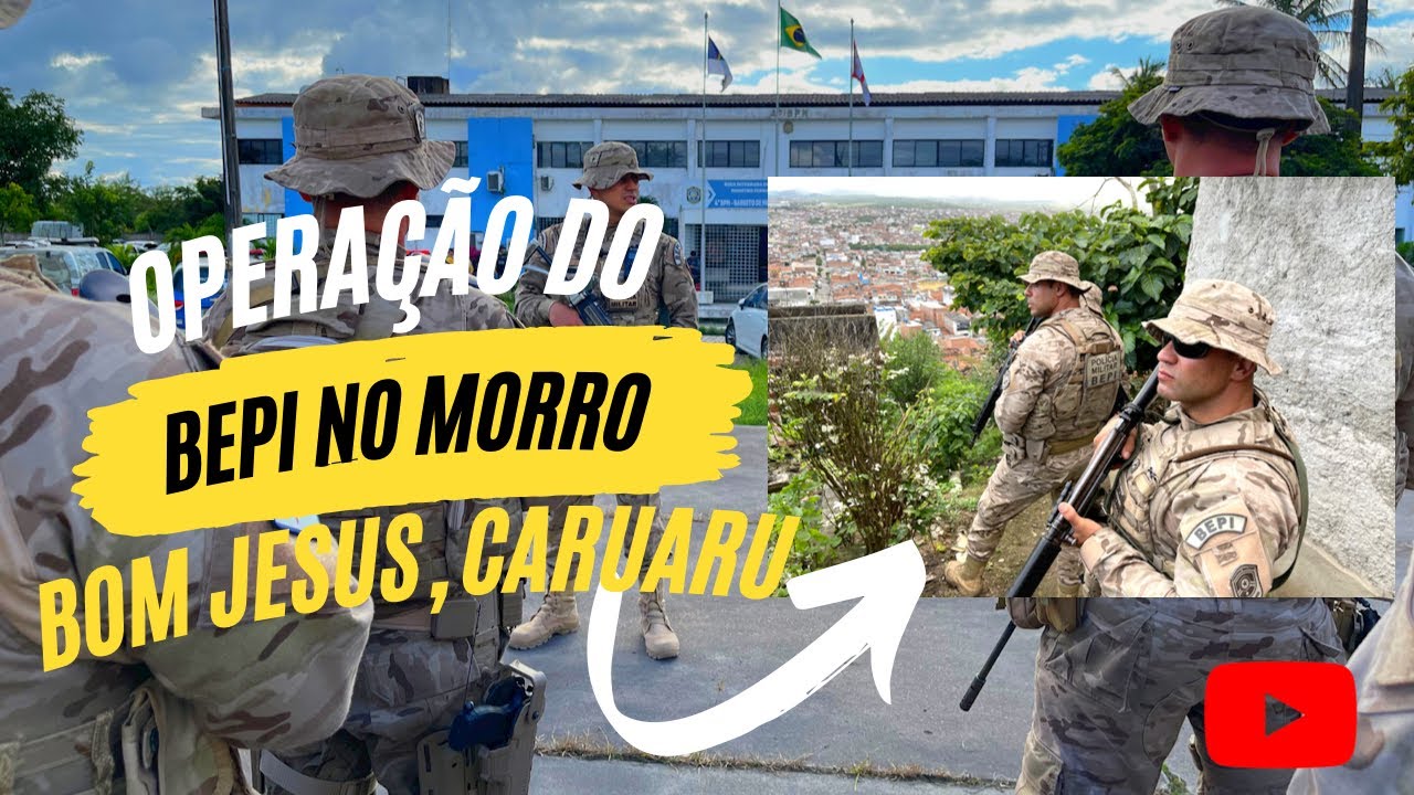 🚨Operação com o BEPI, ROTAM, ROCAM e GTA foi realizada no Monte Bom Jesus, em Caruaru