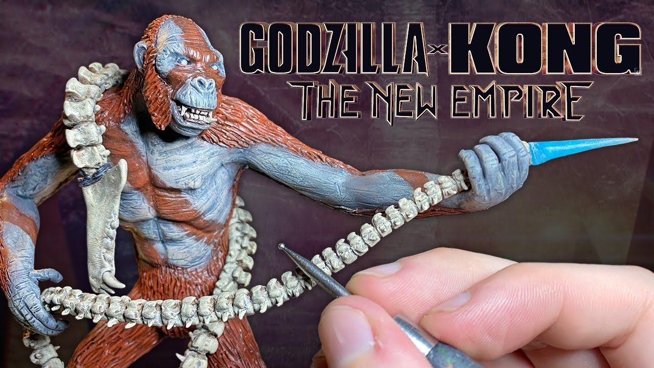 Making the Skar King from Godzilla x Kong The New Empire, Polymer clay.