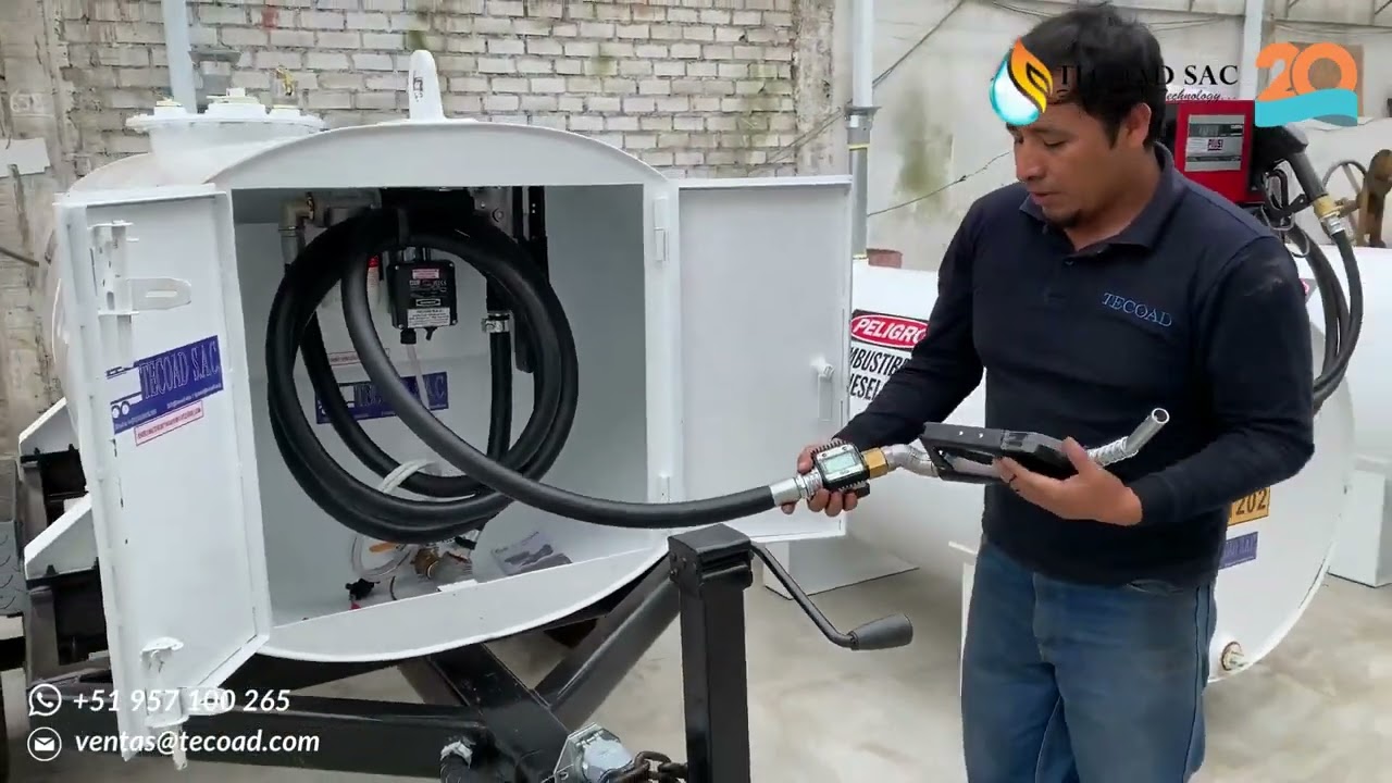 TANQUE CON SURTIDOR DE COMBUSTIBLE-TECOAD