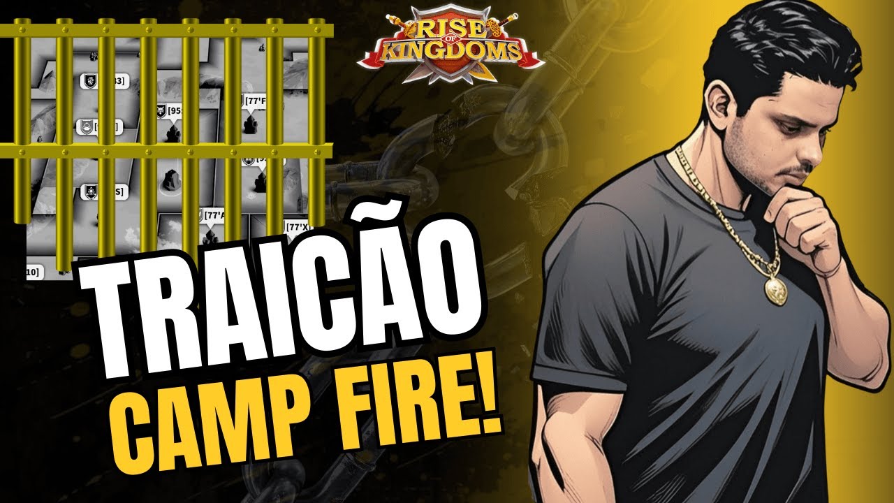 🟡LIVE | TRAI&Ccedil;&Atilde;O NO ACAMPAMENTO DO FOGO ( KD #3695 ) | RISE OF KINGDOMS | MarquesRok