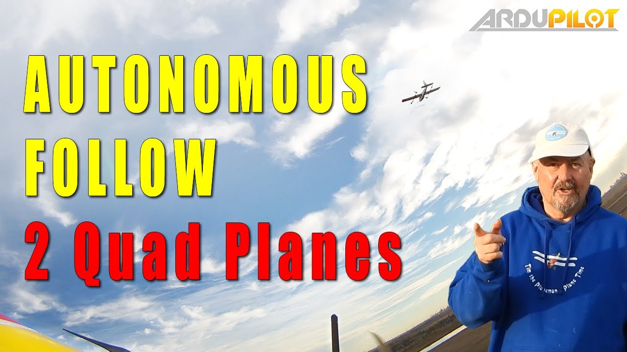 Chase/Formation fully autonomous test flights. ArduPilot magic!