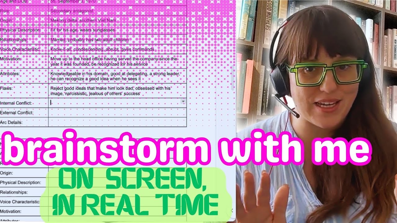 creating characters for my new book | mini book haul | brainstorming | writing vlog 