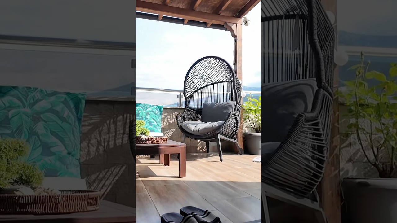 #декорация #balcony #balconygarden #transformation #makeover #shorts #design #beforeandafter #cozy