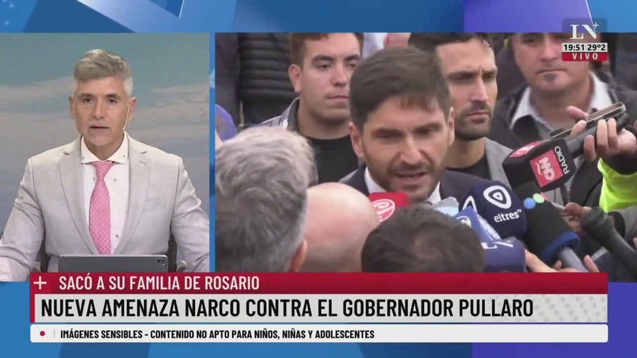 Rosario: nueva amenaza narco contra el gobernador Pullaro
