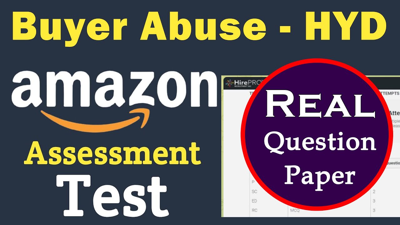 Buyer Abuse Amazon Exam Questions And Answers | Hyderabad Jobs 2023