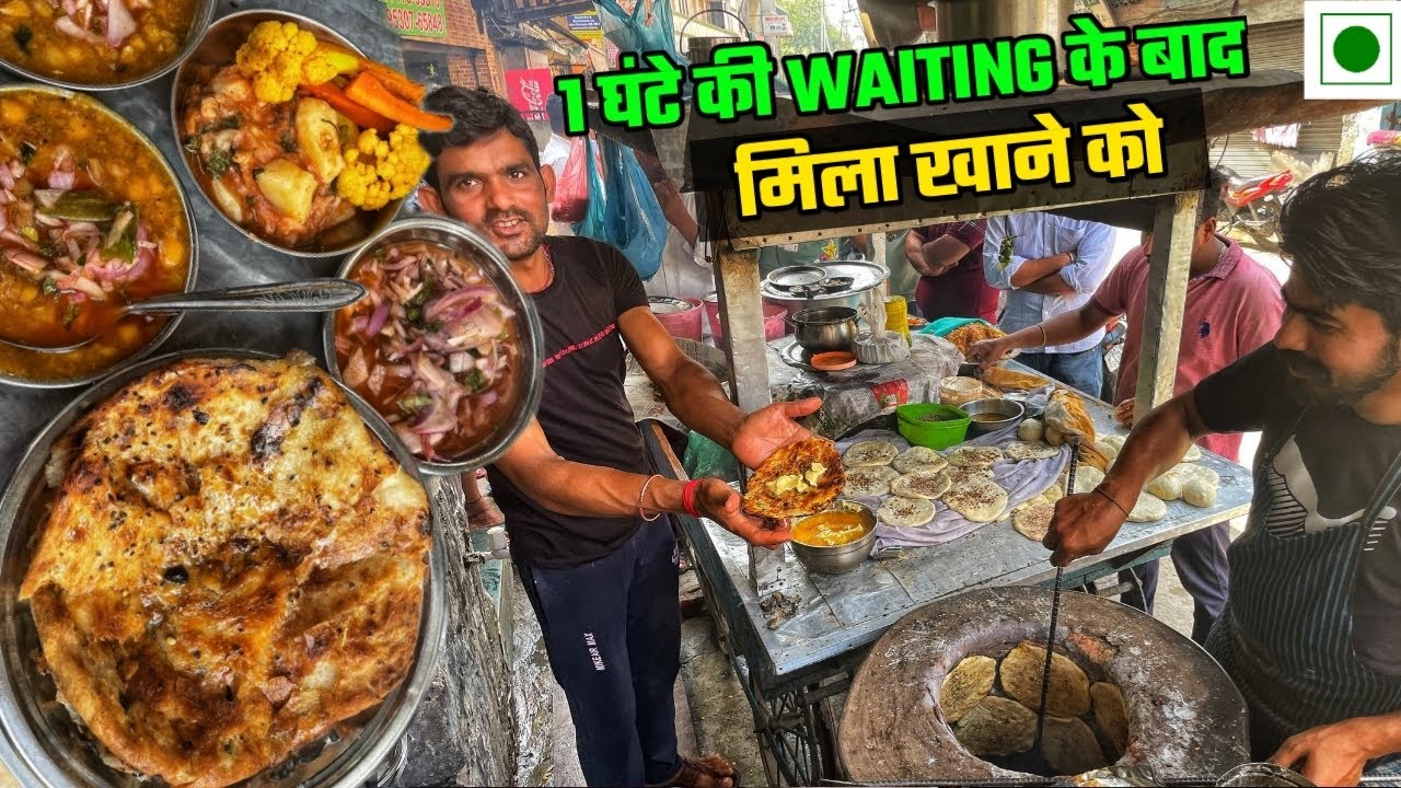 ₹40 Saadh Pehalwan Ka Ghee Makhan me Nahaya hua Kulcha 🔥🔥🔥| Amritsar Food