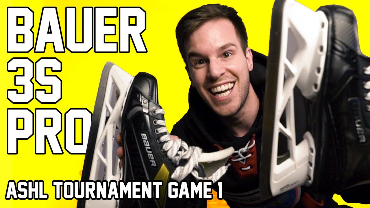 Trying Bauer 3S Pro Goalie Skates In Hockey Tournament - Game 1