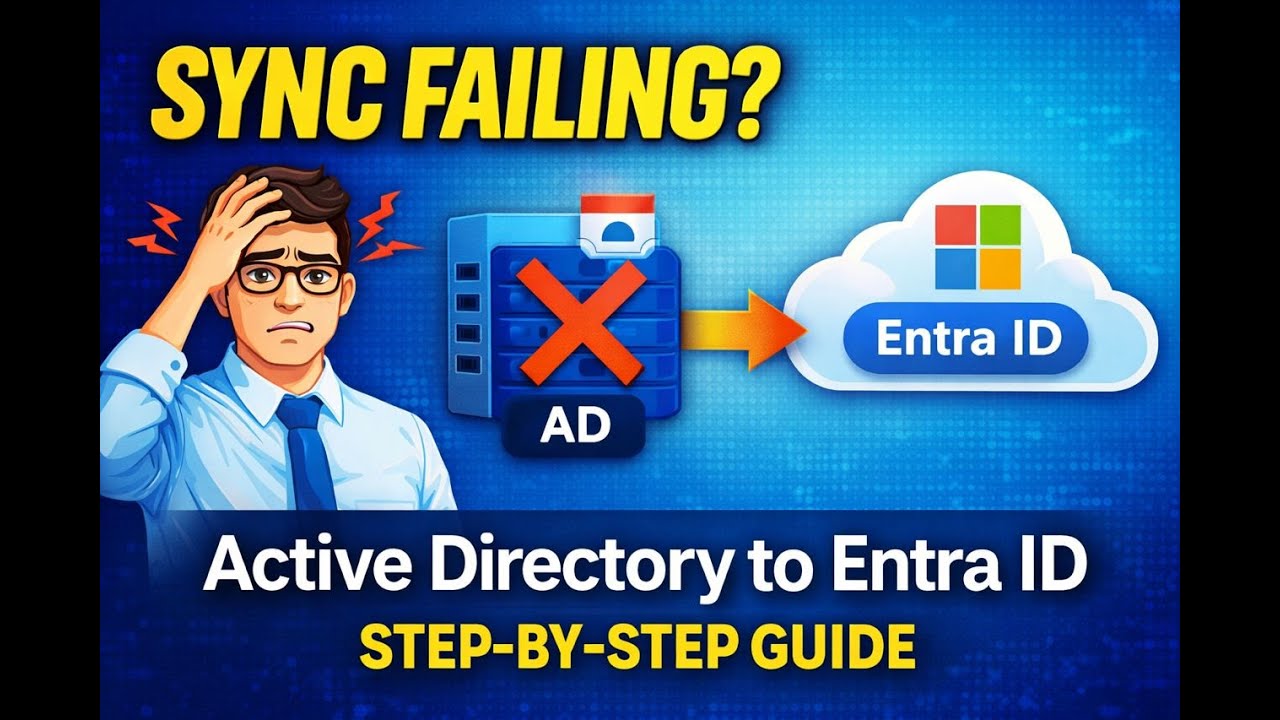 Microsoft Entra Connect Sync Explained | How to Sync On-Prem AD to Entra ID